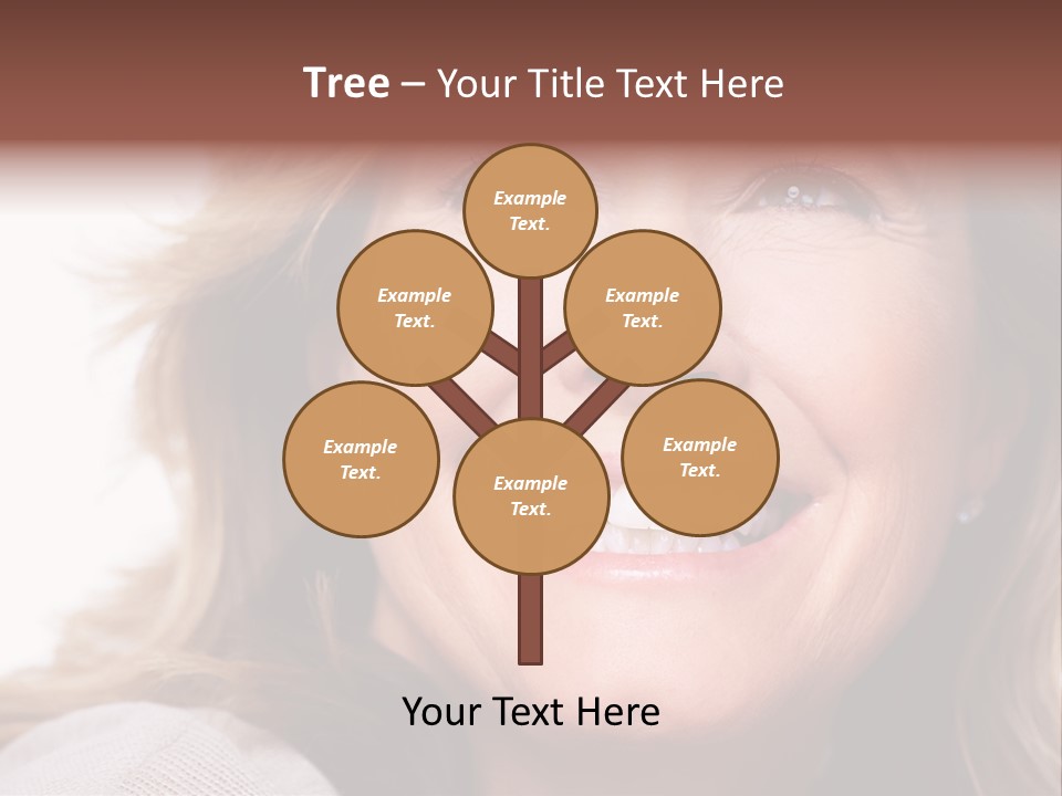 A Woman Smiling With A Smile On Her Face PowerPoint Template