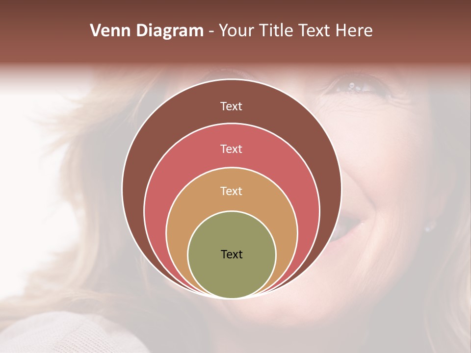 A Woman Smiling With A Smile On Her Face PowerPoint Template