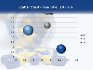 Blue And Yellow Pills Spilling Out Of A Bottle PowerPoint Template