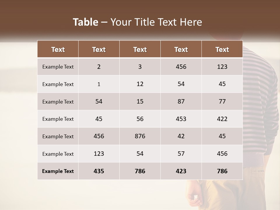 A Man Standing On A Beach With A Camera PowerPoint Template