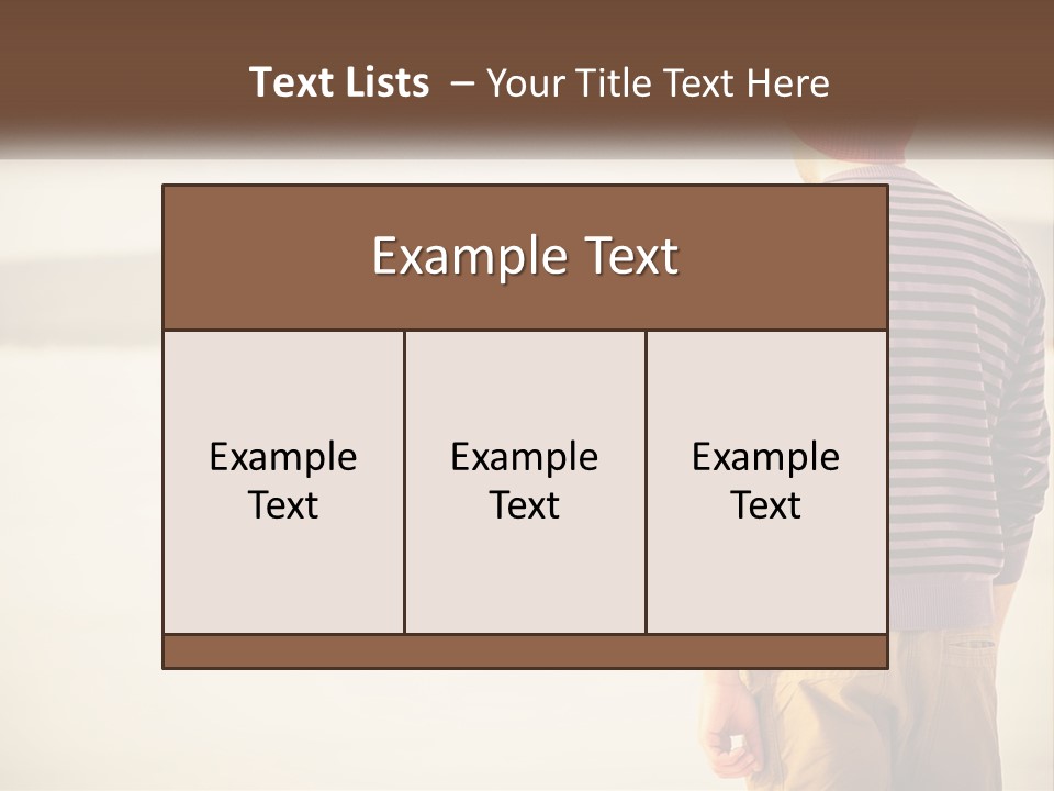 A Man Standing On A Beach With A Camera PowerPoint Template