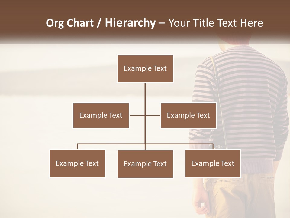 A Man Standing On A Beach With A Camera PowerPoint Template