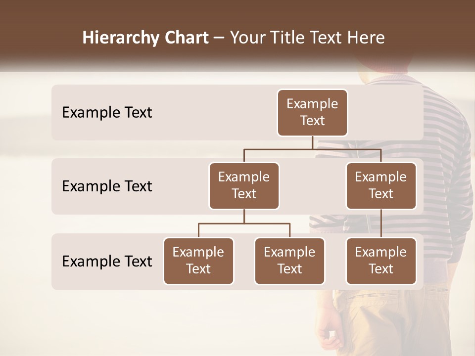 A Man Standing On A Beach With A Camera PowerPoint Template