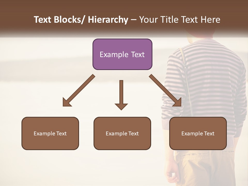 A Man Standing On A Beach With A Camera PowerPoint Template