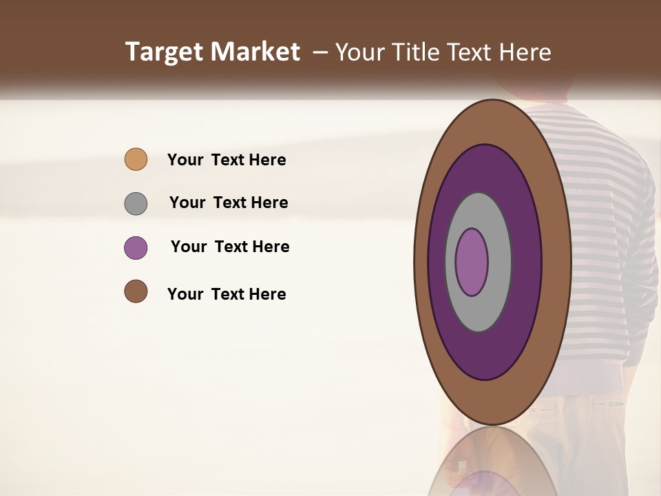 A Man Standing On A Beach With A Camera PowerPoint Template