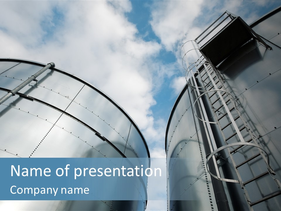 A Powerpoint Presentation Is Shown With A Sky Background PowerPoint Template