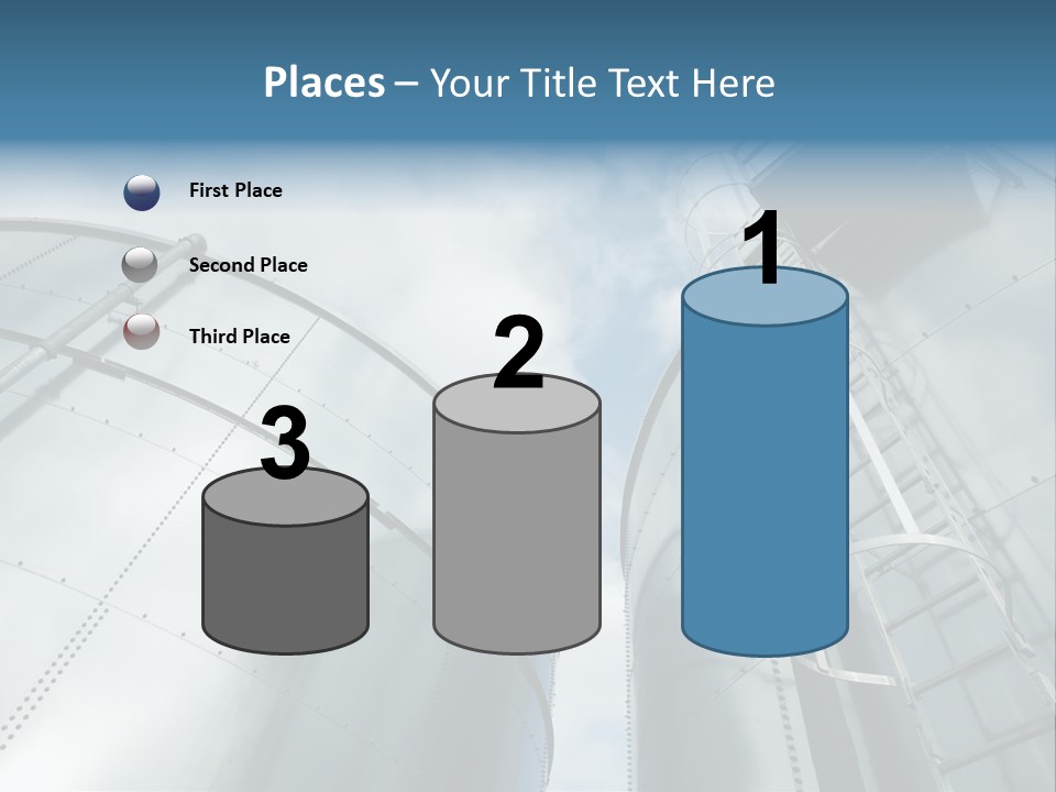 A Powerpoint Presentation Is Shown With A Sky Background PowerPoint Template