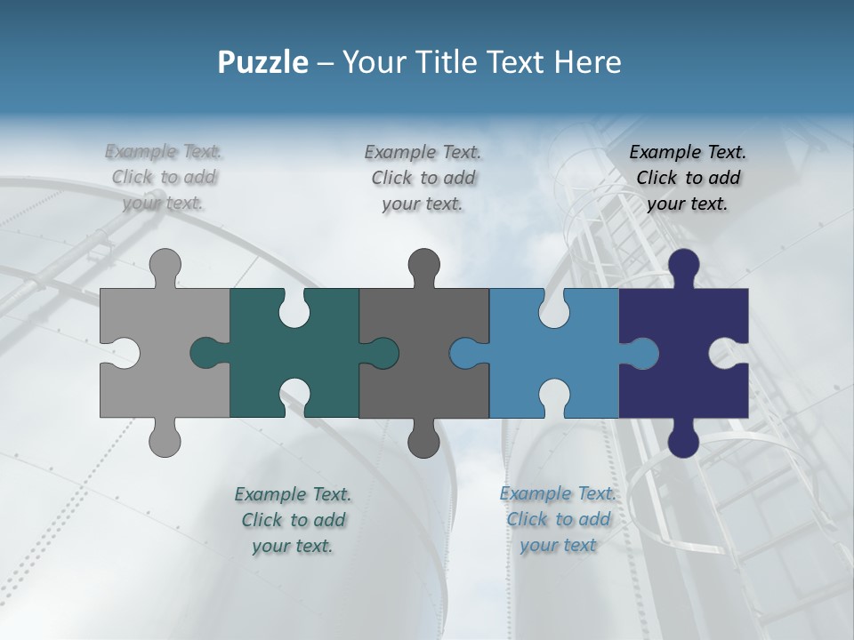 A Powerpoint Presentation Is Shown With A Sky Background PowerPoint Template