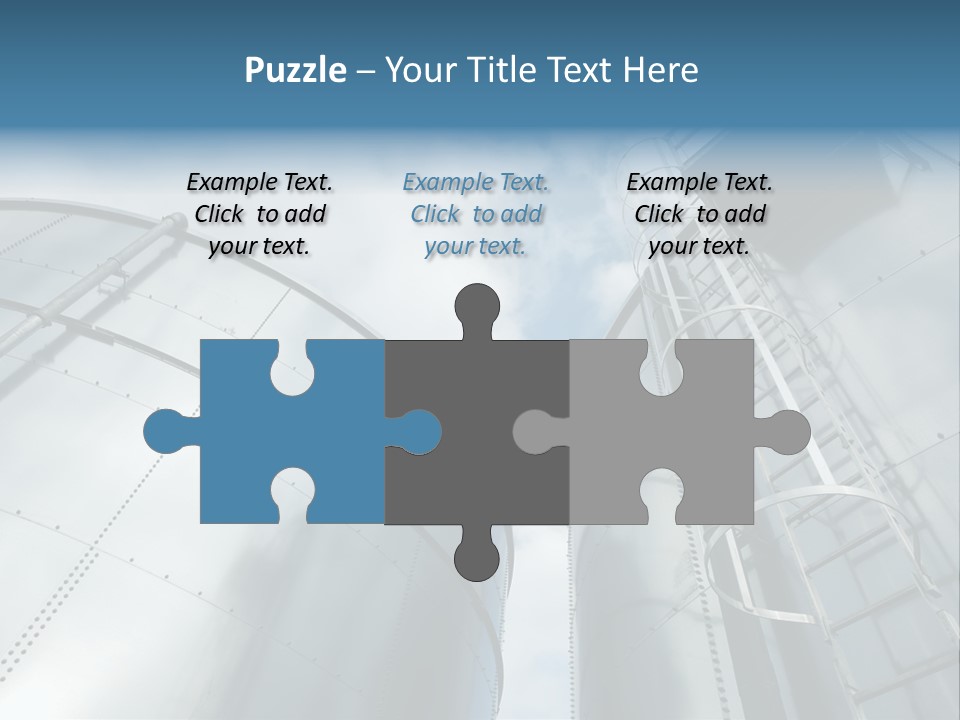 A Powerpoint Presentation Is Shown With A Sky Background PowerPoint Template