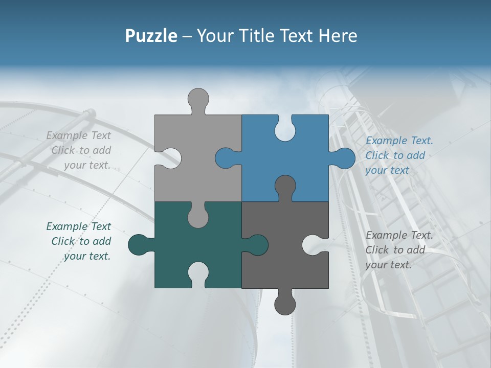 A Powerpoint Presentation Is Shown With A Sky Background PowerPoint Template