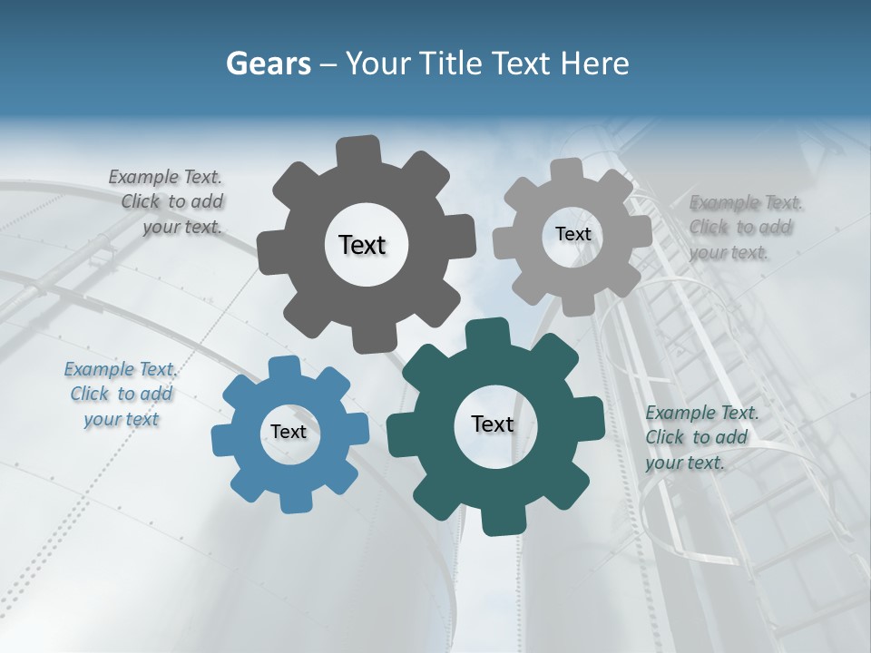 A Powerpoint Presentation Is Shown With A Sky Background PowerPoint Template