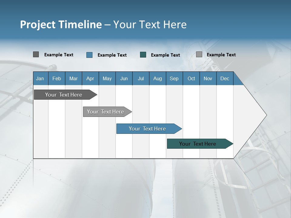 A Powerpoint Presentation Is Shown With A Sky Background PowerPoint Template