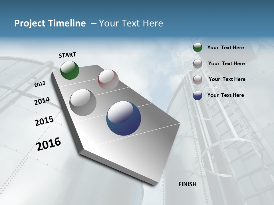 A Powerpoint Presentation Is Shown With A Sky Background PowerPoint Template