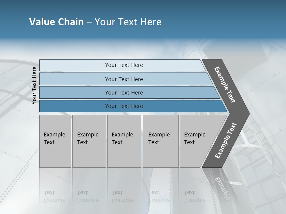 A Powerpoint Presentation Is Shown With A Sky Background PowerPoint Template