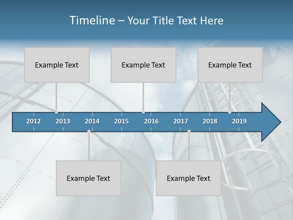 A Powerpoint Presentation Is Shown With A Sky Background PowerPoint Template