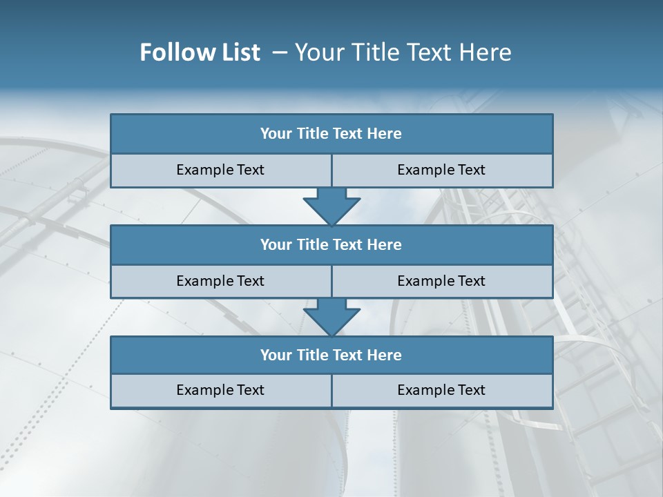 A Powerpoint Presentation Is Shown With A Sky Background PowerPoint Template