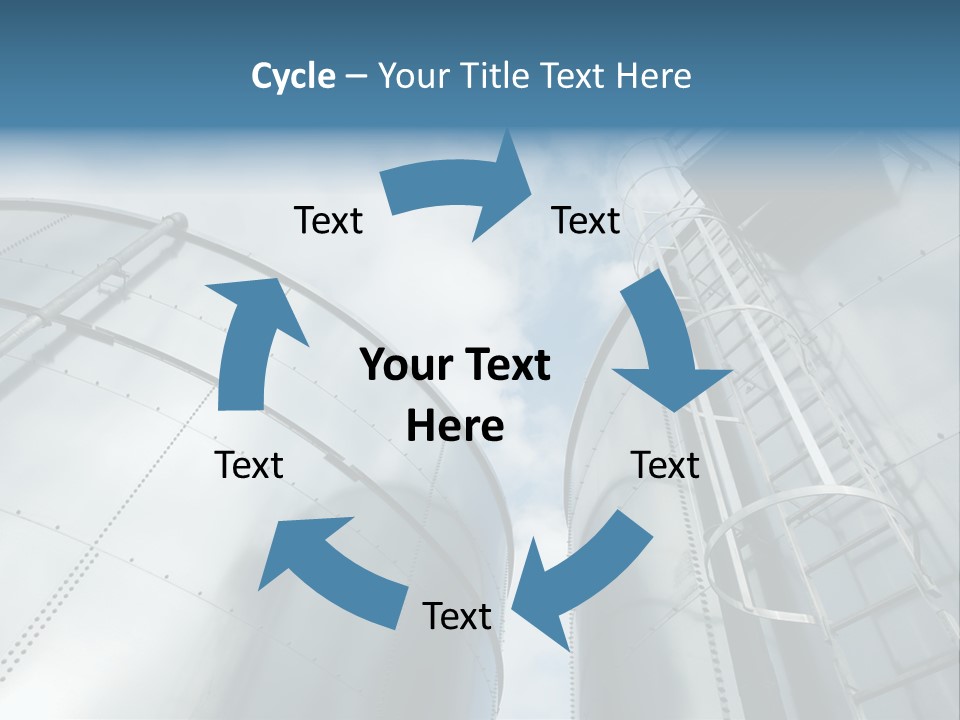 A Powerpoint Presentation Is Shown With A Sky Background PowerPoint Template