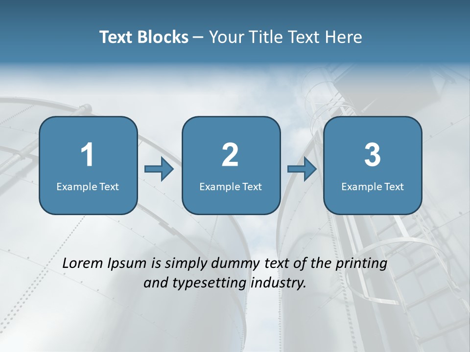 A Powerpoint Presentation Is Shown With A Sky Background PowerPoint Template