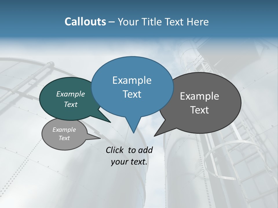 A Powerpoint Presentation Is Shown With A Sky Background PowerPoint Template
