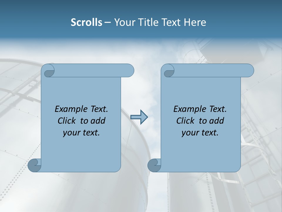 A Powerpoint Presentation Is Shown With A Sky Background PowerPoint Template