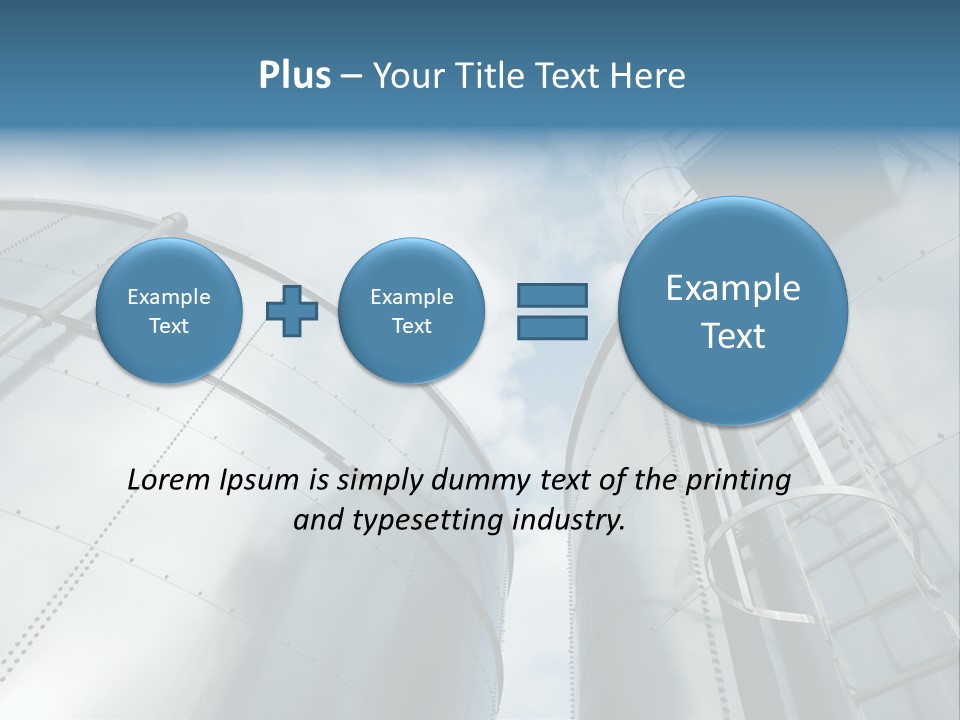A Powerpoint Presentation Is Shown With A Sky Background PowerPoint Template
