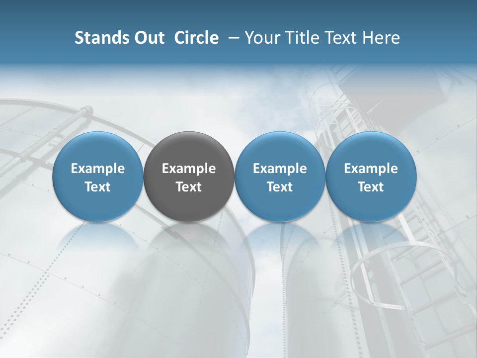 A Powerpoint Presentation Is Shown With A Sky Background PowerPoint Template