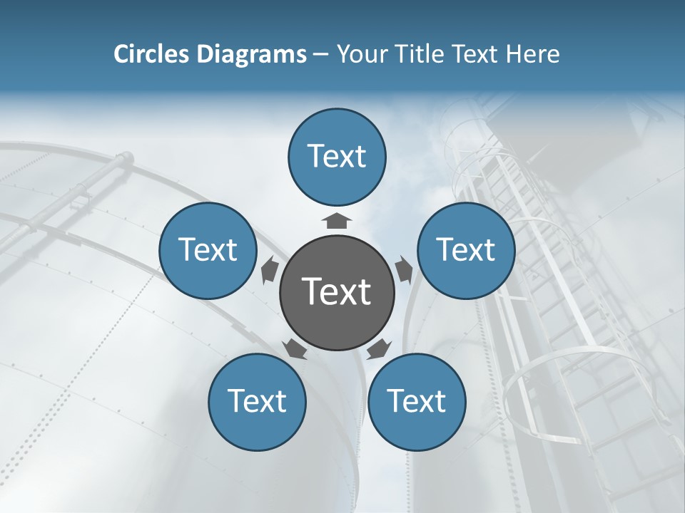 A Powerpoint Presentation Is Shown With A Sky Background PowerPoint Template