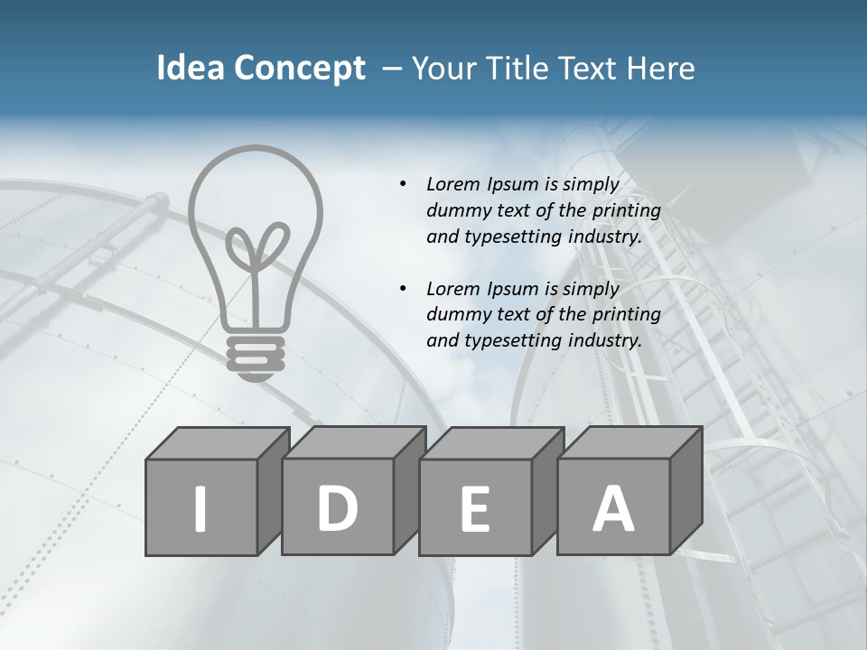 A Powerpoint Presentation Is Shown With A Sky Background PowerPoint Template