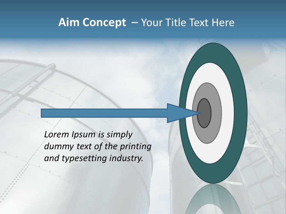 A Powerpoint Presentation Is Shown With A Sky Background PowerPoint Template