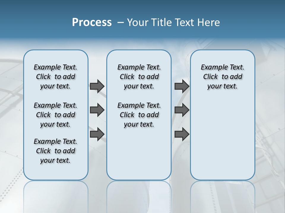 A Powerpoint Presentation Is Shown With A Sky Background PowerPoint Template