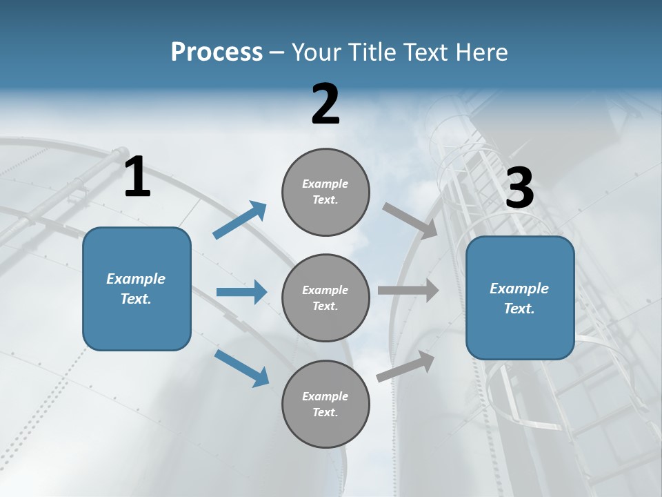 A Powerpoint Presentation Is Shown With A Sky Background PowerPoint Template