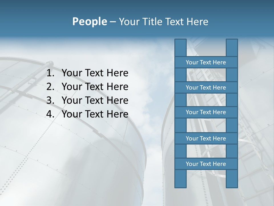 A Powerpoint Presentation Is Shown With A Sky Background PowerPoint Template