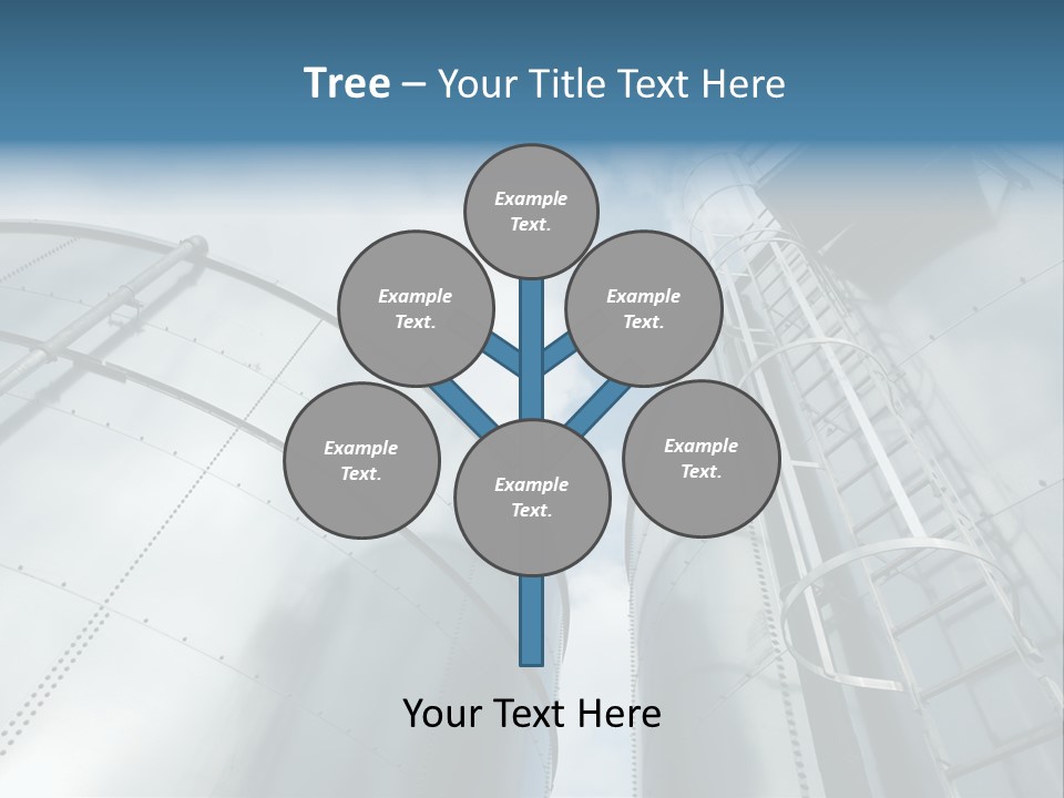 A Powerpoint Presentation Is Shown With A Sky Background PowerPoint Template