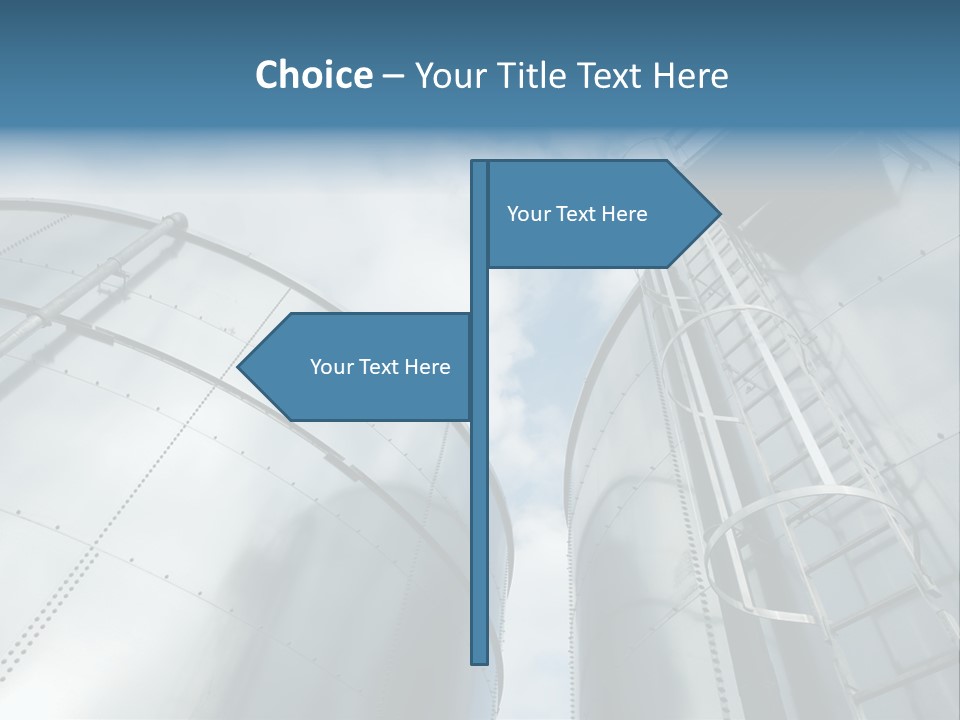 A Powerpoint Presentation Is Shown With A Sky Background PowerPoint Template