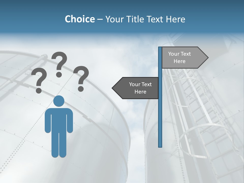 A Powerpoint Presentation Is Shown With A Sky Background PowerPoint Template