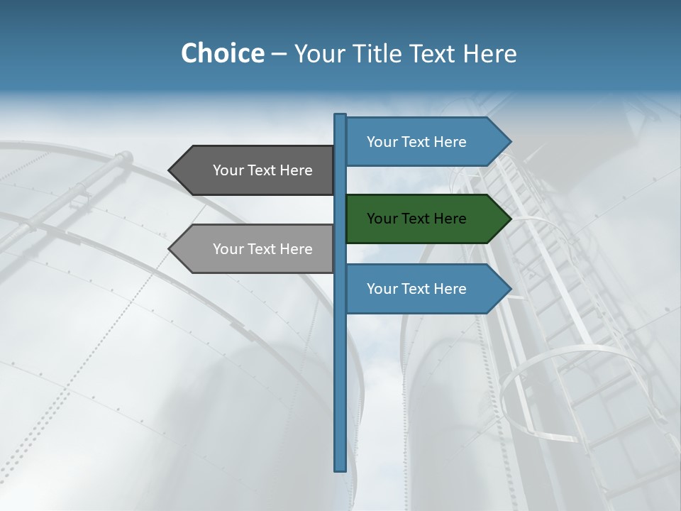 A Powerpoint Presentation Is Shown With A Sky Background PowerPoint Template