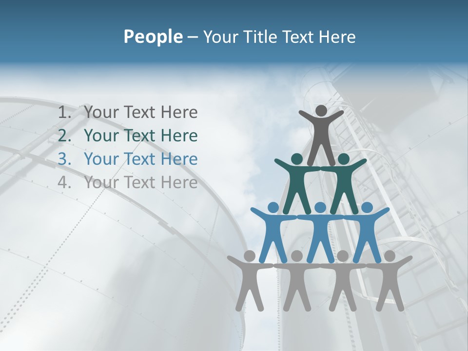 A Powerpoint Presentation Is Shown With A Sky Background PowerPoint Template