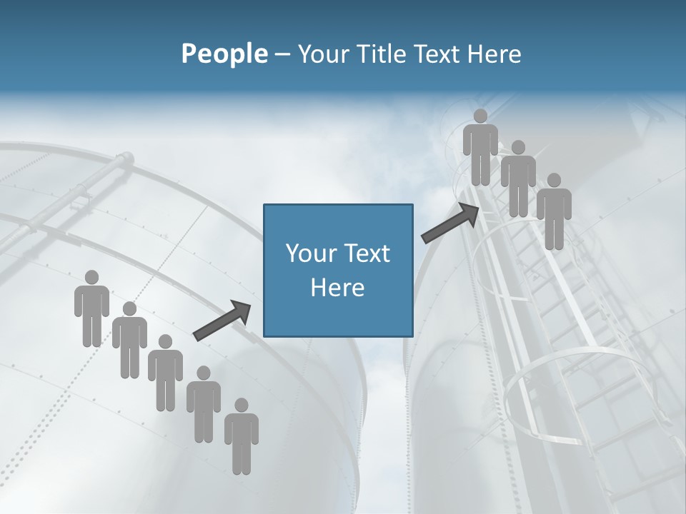 A Powerpoint Presentation Is Shown With A Sky Background PowerPoint Template