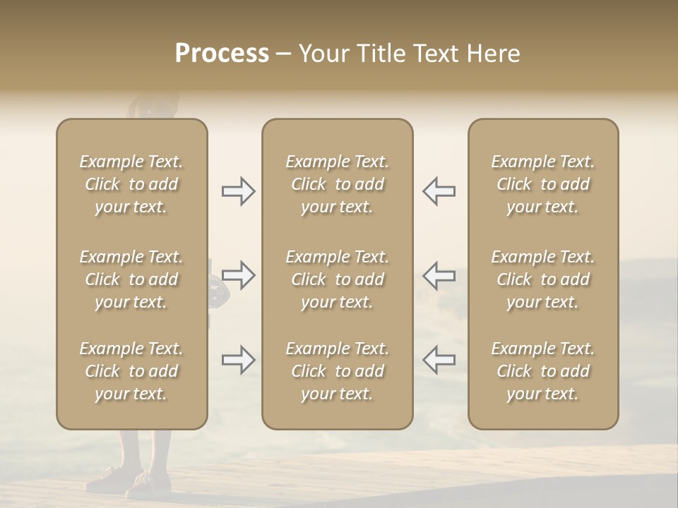 A Girl Holding A Skateboard On A Pier PowerPoint Template