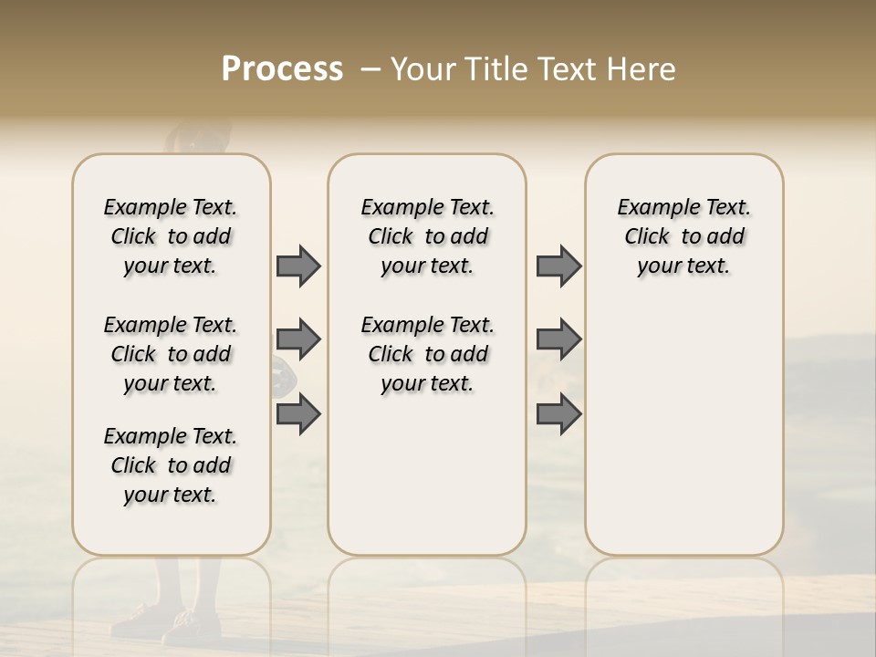 A Girl Holding A Skateboard On A Pier PowerPoint Template