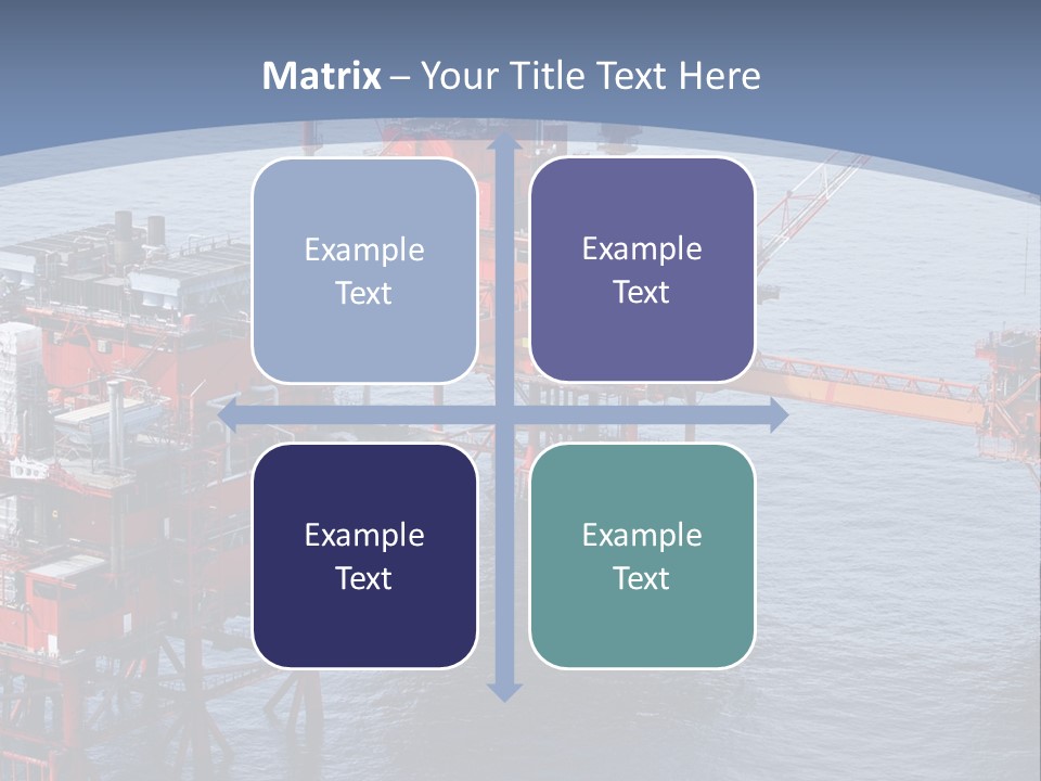 An Oil Rig In The Middle Of A Body Of Water PowerPoint Template