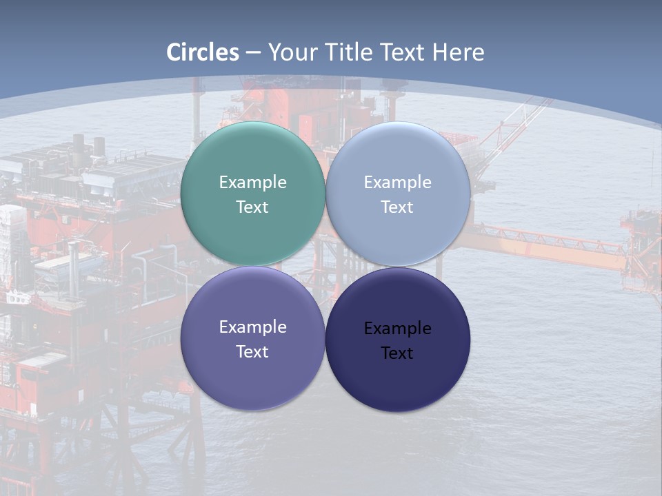 An Oil Rig In The Middle Of A Body Of Water PowerPoint Template