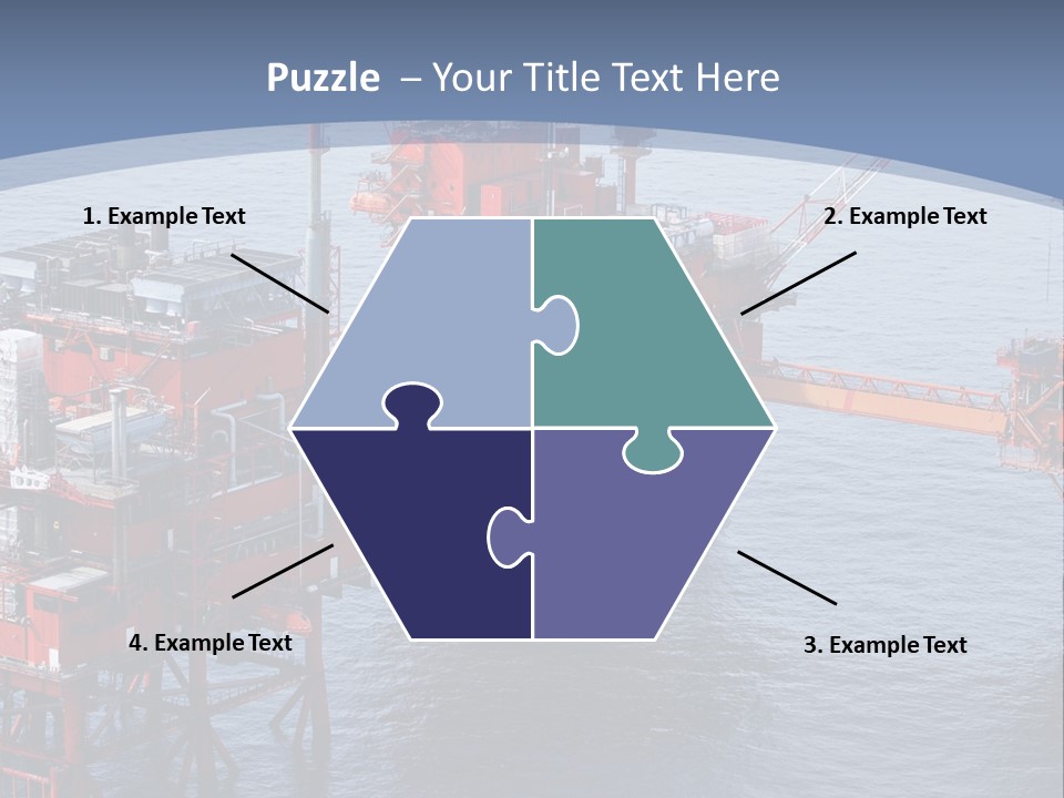 An Oil Rig In The Middle Of A Body Of Water PowerPoint Template