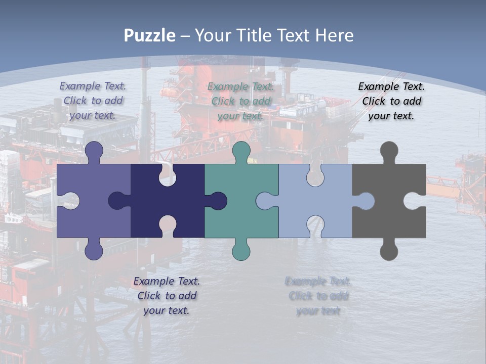 An Oil Rig In The Middle Of A Body Of Water PowerPoint Template