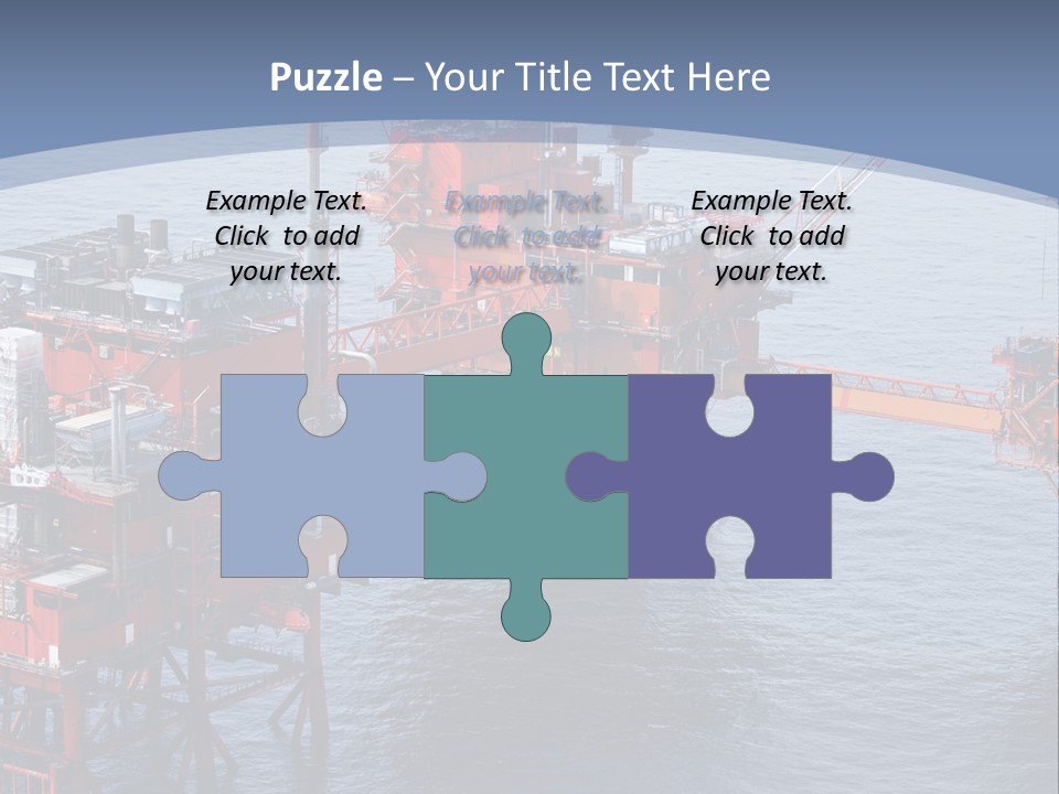 An Oil Rig In The Middle Of A Body Of Water PowerPoint Template