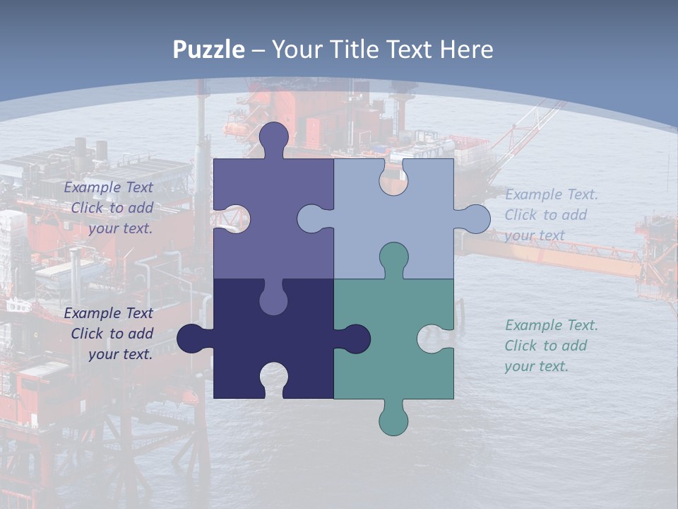 An Oil Rig In The Middle Of A Body Of Water PowerPoint Template