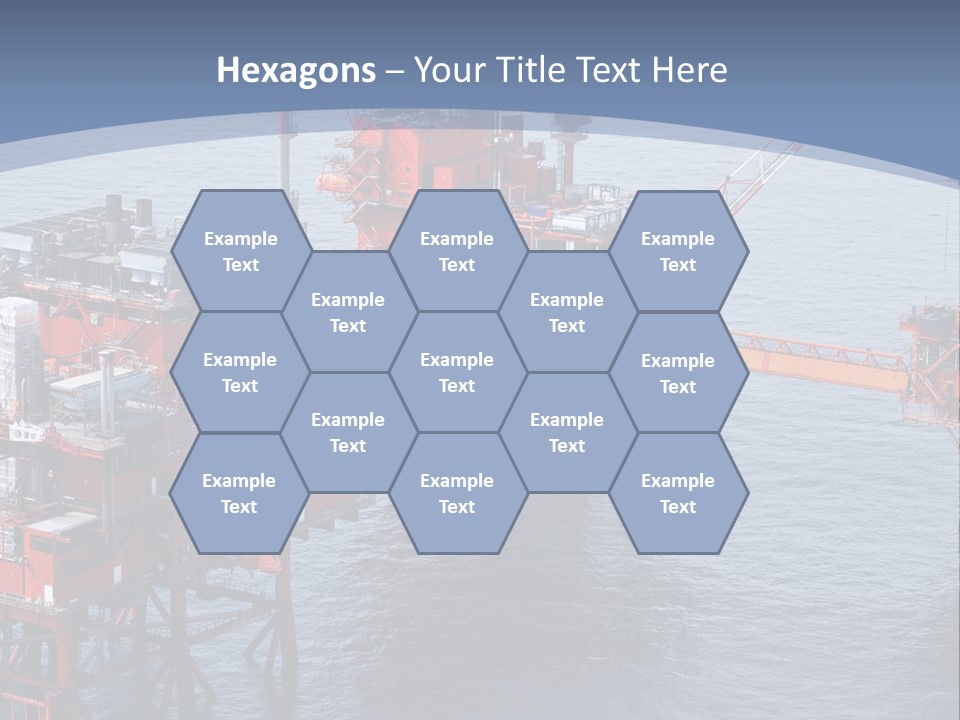 An Oil Rig In The Middle Of A Body Of Water PowerPoint Template