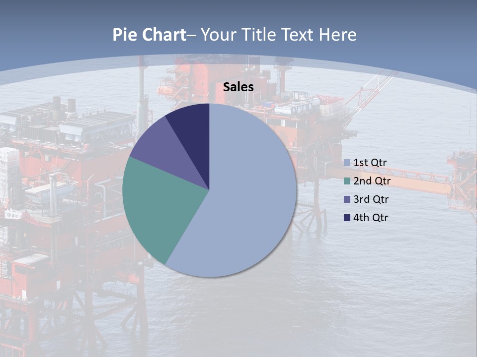An Oil Rig In The Middle Of A Body Of Water PowerPoint Template