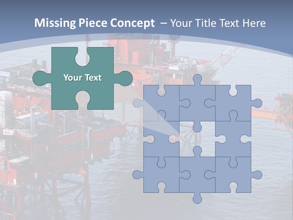 An Oil Rig In The Middle Of A Body Of Water PowerPoint Template
