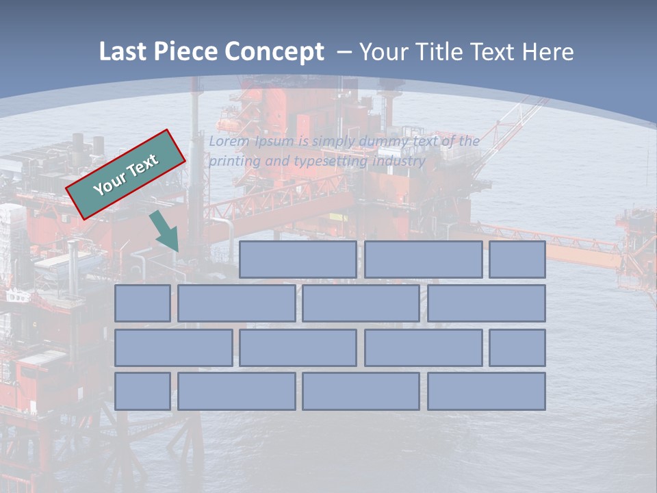 An Oil Rig In The Middle Of A Body Of Water PowerPoint Template